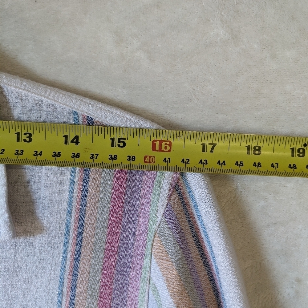 Rails Blouse Boxy Striped Metalic Thread Size XS - Picture 10 of 12